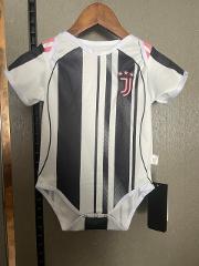 Juventus 202526 Tiny Bianconeri Fan Soccer Baby Bodysuit  Blac...