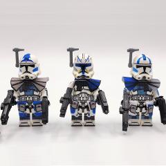 3pcs Star Wars 501st ARC Troopers Echo, Fives & Rex Minifigure