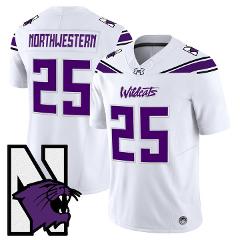 Northwestern Jersey #25 Northwestern Wildcats Honoring 95 Stit...