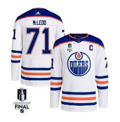 Ryan McLeod 71 Edmonton Oilers 2024 STANLEY CUP Final Away Jer...