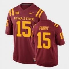 Men's Iowa State Cyclones #15 Brock Purdy College Football Car...