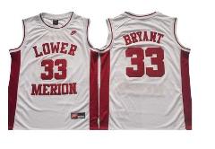 Lower Merion High School #33 Kobe Bryant White Basketball Jersey