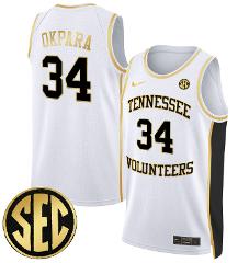 Felix Okpara Jersey #34 Tennessee Vols 2024 Swingman Basketbal...