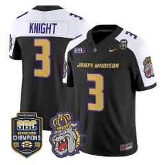 Wayne Knight Jersey #3 James Madison Dukes 2025 SBC Stitched B...