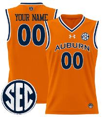 Custom Auburn Tigers Jersey Name, Number 2024 Lightweight Bask...