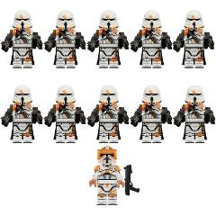 11pcs Star Wars 212th Commander Cody & Airborne Troopers Minif...