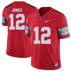 Men's Ohio State Buckeyes 12 Cardale Jones Red College Footbal...