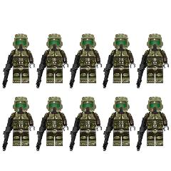 10pcs Star Wars 41st Scout Battalion Scout Troopers Minifigure...