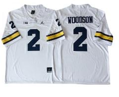 Michigan Wolverines #2 Charles Woodson White Football Jersey