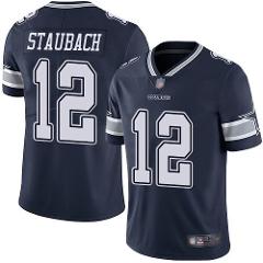 Men's Roger Staubach cowboys color rush limted jersey navy blue