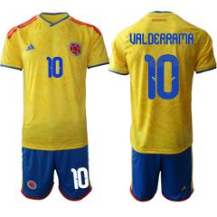 Colombia Team #10 Carlo Valderrama Yellow 2026 World Cup Home ...