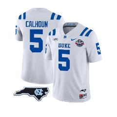 Jalon Calhoun Jersey #5 Duke Blue Devils Football Limited Whit...