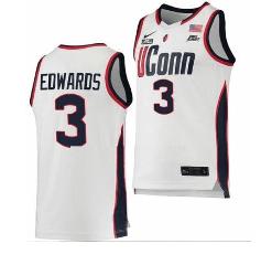 UConn Huskies #3 Aaliyah Edwards Jersey College Basketball - W...