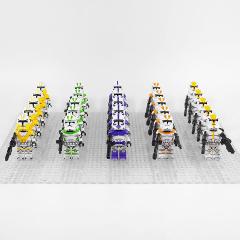 25pcs Star Wars Clone Troopers Mixed Legions Minifigures Toy