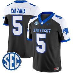 Zach Calzada Jersey #5 Kentucky Wildcats 2025 Limited Stitched...