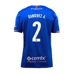 Cruz Azul 2025-26 Home SANCHEZ J. 2 Jersey  Blue
