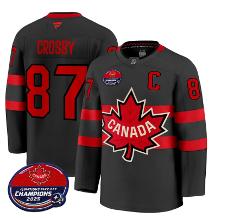 Sidney Crosby Jersey #87 Canada 4 Nations Face-Off 2025 V2 Black