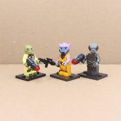 Star Wars Bounty Hunters Bossk, Cad Bane & IG-88 5 Minifigures...