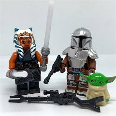 Star Wars Ahsoka Tano & Grogu 3 Minifigures Lot