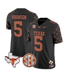 Bijan Robinson Jersey #5 Texas Longhorns State College Footbal...