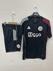 Men's Ajax training Black short sleeve jersey Shirt 3XL