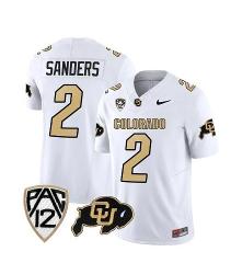 Colorado Buffaloes Shedeur Sanders Jersey #2 Football All Stit...
