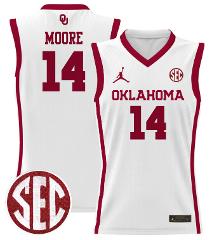 Jalon Moore Jersey #14 Oklahoma Sooners 2024 Lightweight Baske...