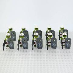 10pcs Star Wars Doom Unit with Blast Shield Troopers Minifigures