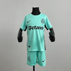 Kids 25/26 Sporting Lisbon Third Jersey Shirt Kit 2025 Youth S...