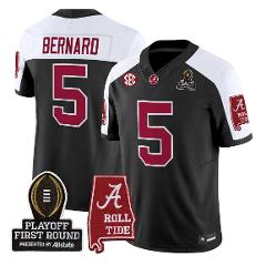 Germie Bernard Jersey #5 Alabama Crimson 2025 Playoff First Ro...