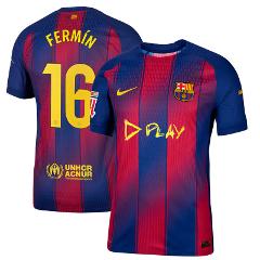 Fermin Lopez #16 FC Barcelona x Ed Sheeran 2025-26 Home Match ...