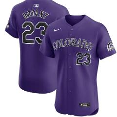 Kris Bryant Colorado Rockies Elite Jersey Purple