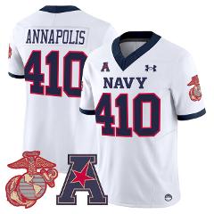 Annapolis Jersey #401 Navy Midshipmen Vapor USMC Premier Stitc...
