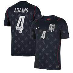 Tyler Adams Jersey #4 USMNT 2026 World Cup Match Stitched Star...