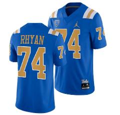 Men's UCLA Bruins Sean Rhyan Jersey #74 Blue College Uniform