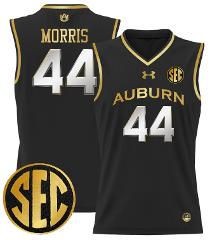 Chris Morris Jersey #44 Auburn Tigers 2024 Lightweight Basketb...