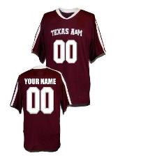 Custom Texas AM Aggies Jersey Name and Number NCAA College Foo...