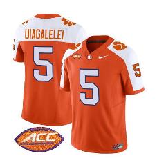 DJ Uiagalelei Jersey #5 Clemson Tigers Vapor Limited Acc Footb...