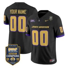 Custom James Madison Dukes Jersey 2025 SBC Champions Vapor Lim...