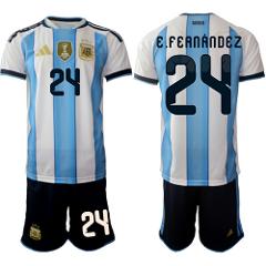 Argentina 24 E.FEANANDEZ Jersey Team x World Cup 2026 Home Whi...