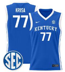 Kerr Kriisa Jersey #77 Kentucky Wildcats Lightweight Basketbal...