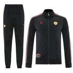 Manchester United 2025-26 Soccer Training Set  Black Red Strip...