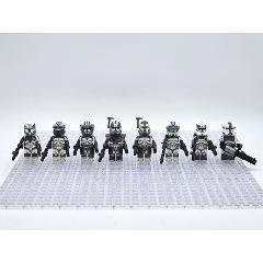 8pcs Star Wars 104th Wolfpack Clone Troopers Minifigures Toy
