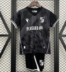 Kids 25/26 Guimares Away Black Jersey Kit 2025 Youth Soccer Fo...