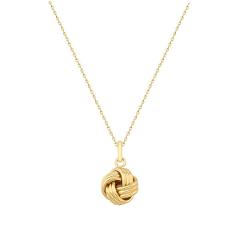 14kt Yellow Gold Love Knot Pendant