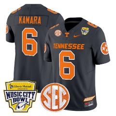 Alvin Kamara Jersey #6 Tennessee Vols 2025 Music City Bowl Sti...