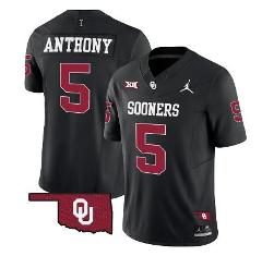 Andrel Anthony Jersey #5 Oklahoma Sooners Vapor Limited Footba...