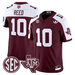 Marcel Reed Jersey #10 Texas A&M Aggies 2025 Vapor V2 Stitched...