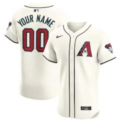 Arizona Diamondbacks Home Elite Custom Jersey White