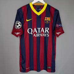 Messi #10 FC Barcelona 2013-14 Home Retro Jersey  Scarlet